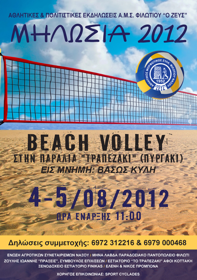 beach volley poster 2012