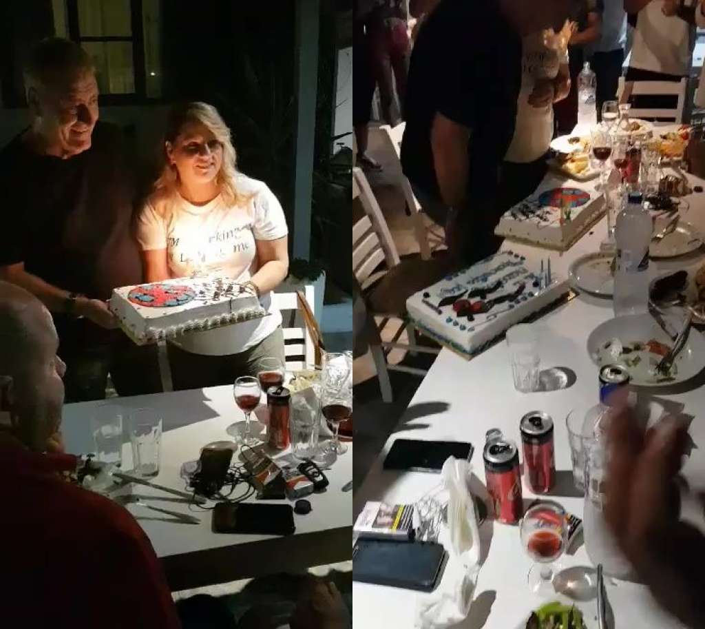 Γιόρτασαν οικογενειακά τα γενέθλια του Νίκου Παντέλη στη Σαντορίνη [vid]