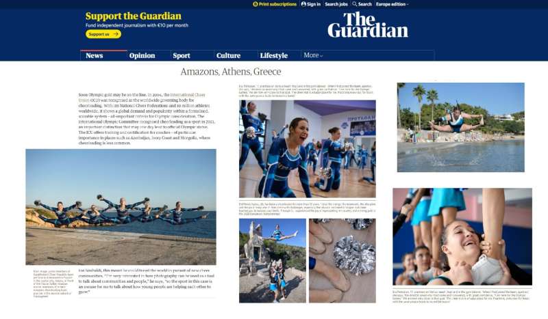 Αφιέρωμα της Guardian στο Cheerleading και τις Αμαζόνες