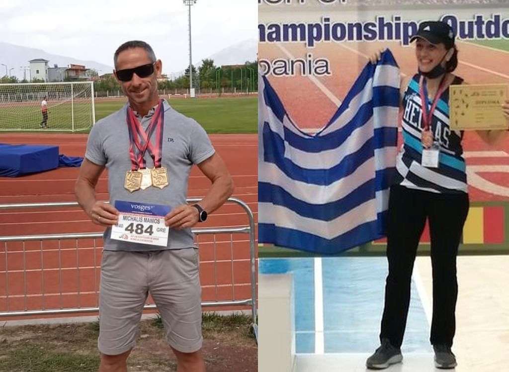 Μετάλλια και διακρίσεις για τον Μιχάλη Μανιό και την Μαρίνα Καρούση στους Βαλκανικούς Αγώνες