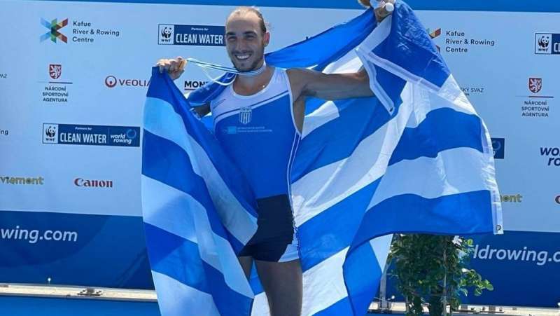 Χρυσό μετάλλιο στο ευρωπαϊκό πρωτάθλημα κωπηλασίας ο Αντώνης Παπακωνσταντίνου