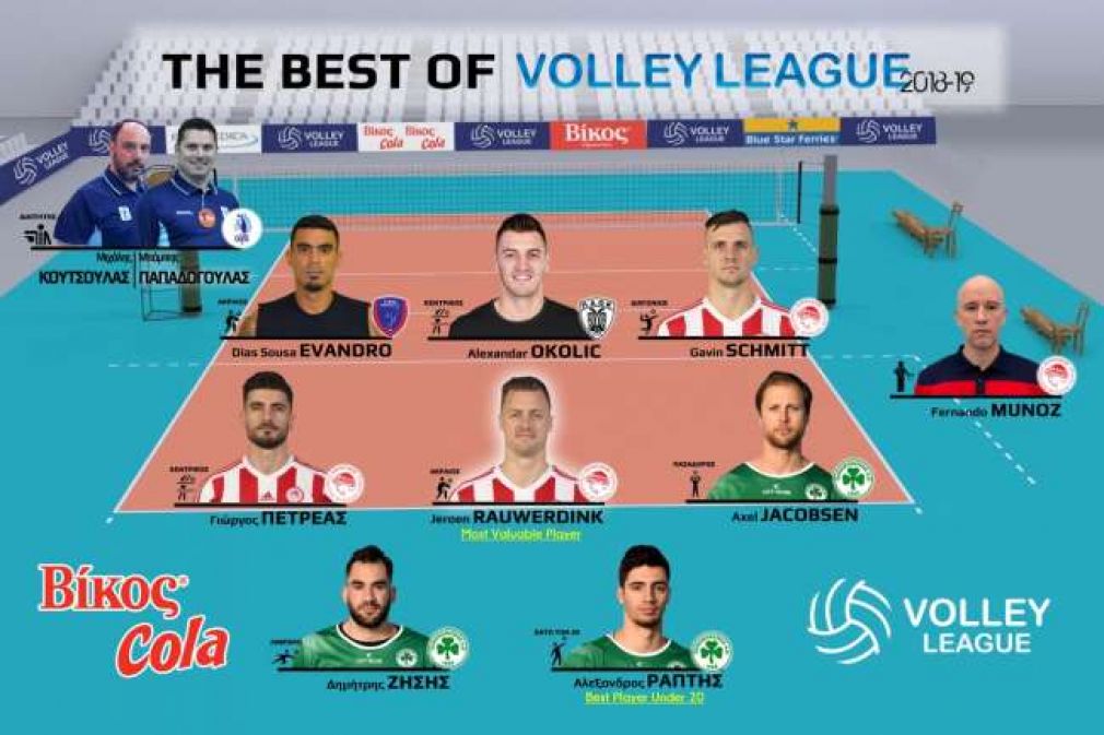 Ψηφίστηκε η καλύτερη ομάδα της Volley League 2018-19